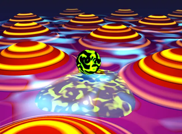 Impurity-induced excitations in a topological two-dimensional ferromagnet/superconductor van der Waals moiré heterostructure