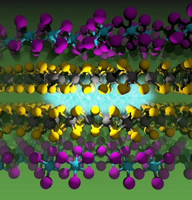 Exchange-bias controlled correlations in magnetically encapsulated twisted van der Waals dichalcogenides