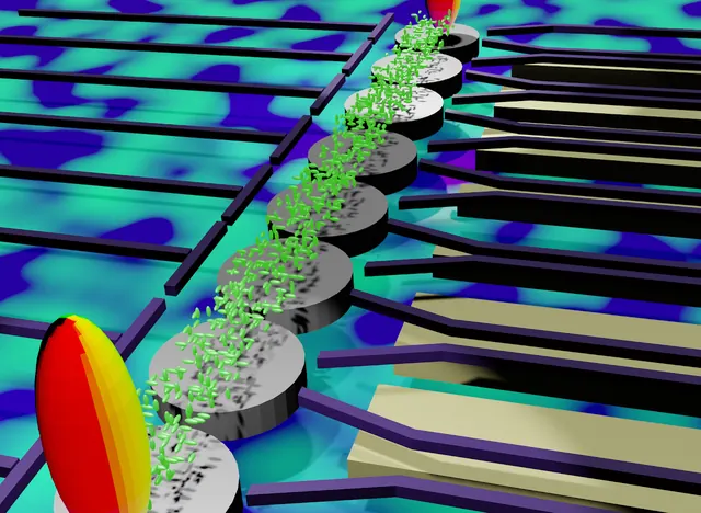 Non-Hermitian many-body topological excitations in interacting quantum dots